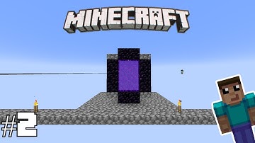 Entering The Nether | Minecraft Skyblock Timelapse S2E2