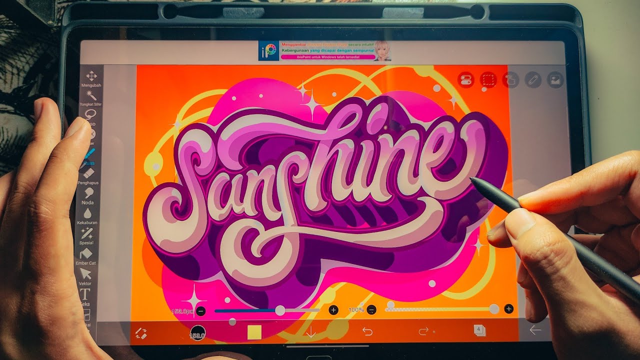 Digital Hand Lettering (Timelapse) - Sunshine - YouTube