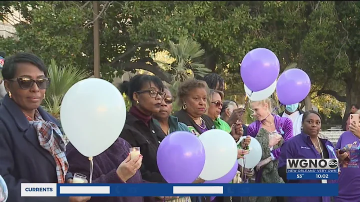 Domestic violence vigil