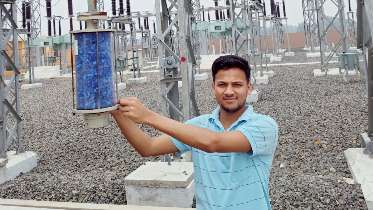 सिलिका जेल Live Practical From Substation Silica Gel Colour