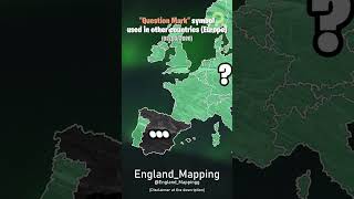 [FLASHING WARNING] Question mark symbol in europe - #geography #map #mapping #history #shorts #edit