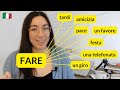 Learn 15 must-know Italian phrases with verb FARE to use in daily conversation (sub)