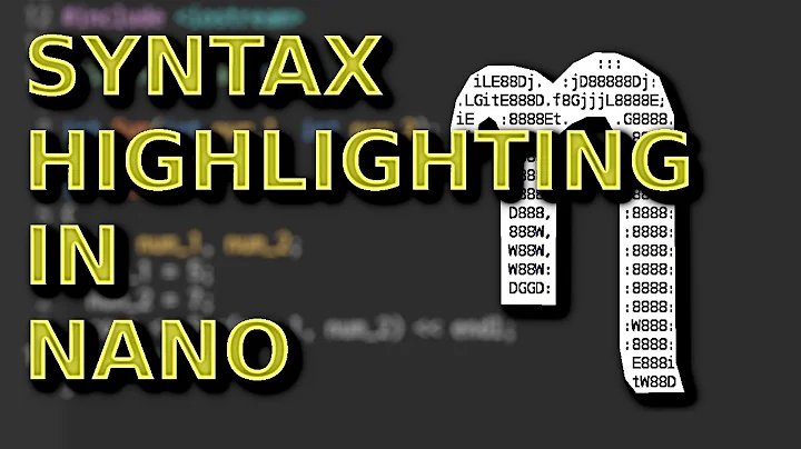 Customizing Syntax Highlighting in Nano