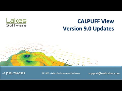 Lakes Environmental Software Webinar - CALPUFF View Version 9.0 Update