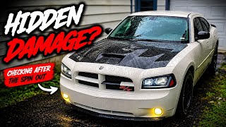Checking My Charger Pursuit For Damage After Crash!