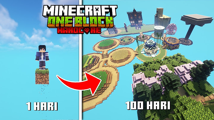 100 Hari di Minecraft Hardcore Tapi One Block