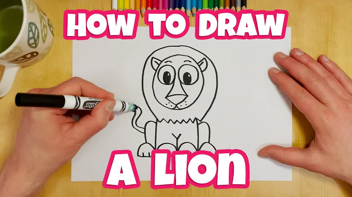 How to Draw a Cartoon Lion - Easy Drawing for Kids & Beginners | Otoons.net