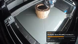 DiceHolder Barrel WoodFill v1.0 — Timelapse