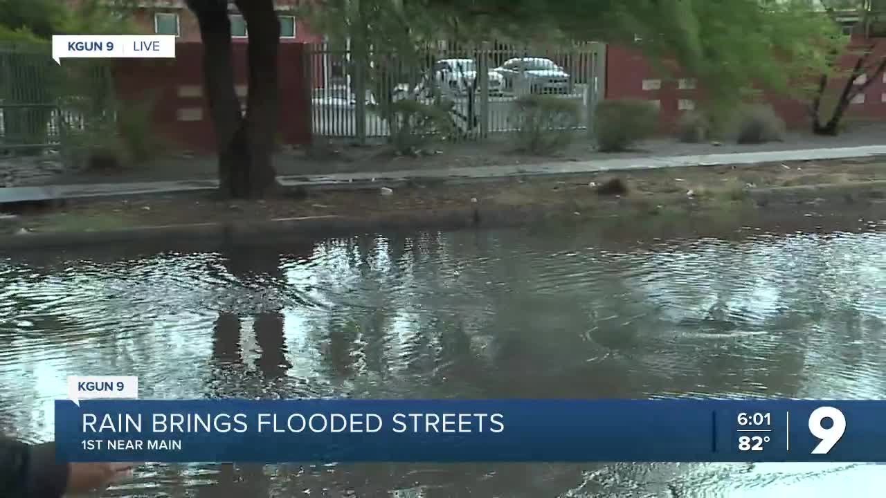 Rain brings flooding to some Tucson neighborhoods - YouTube