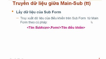 Quản lý sinh viên bằng Microsoft Access  P10- Truyền dữ liệu giữa các form access