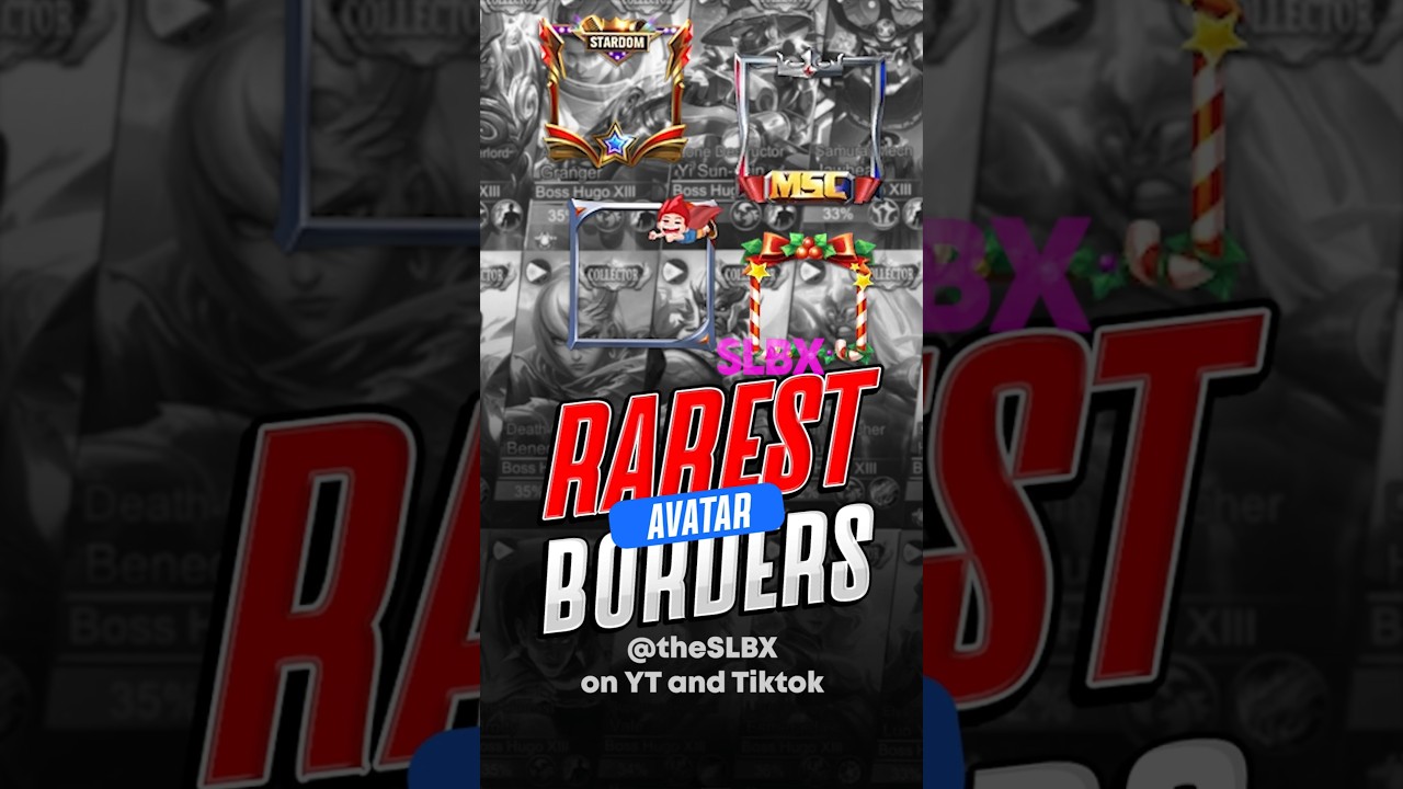 Самые редкие рамки аватара в 