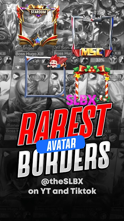 Rarest Avatar borders in #mobilelegends #mlbb