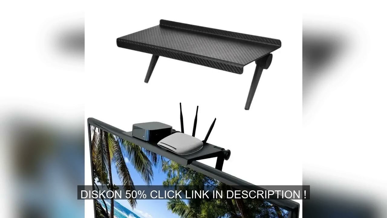 1PC Hot Selling Computer and TV Screen Storage Rack Wireless Router Set-top Box Rack No Perforated S