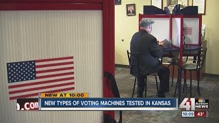 New types of voting machines tested in Kansas