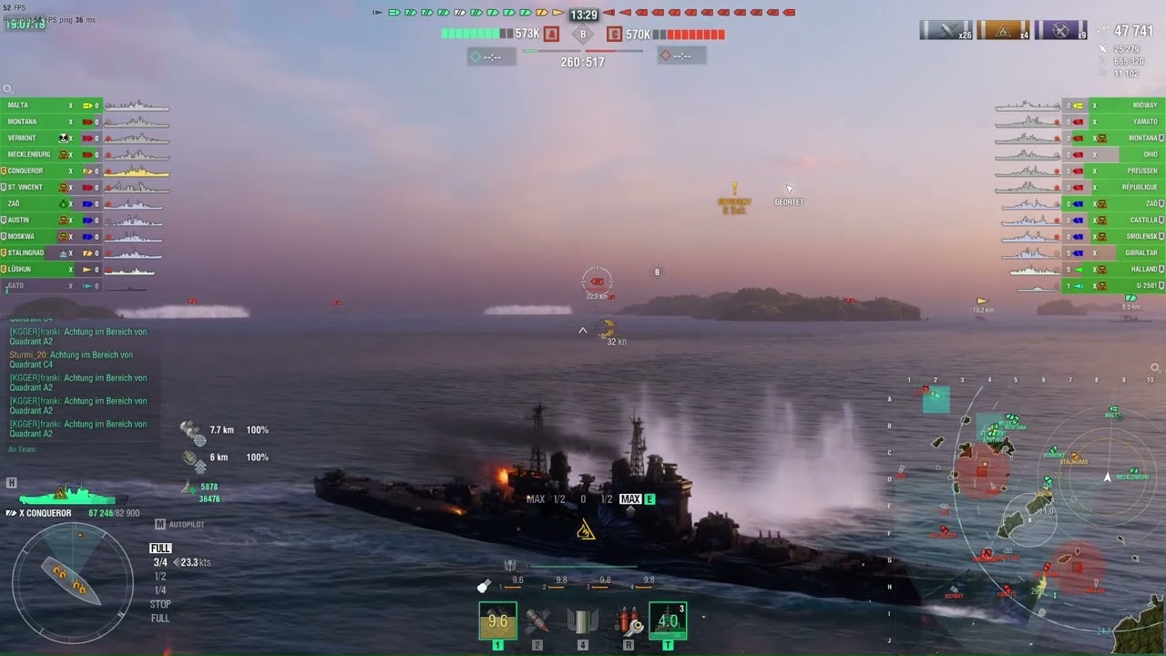 Feuer legen mit der Conqueror "241k Damage"