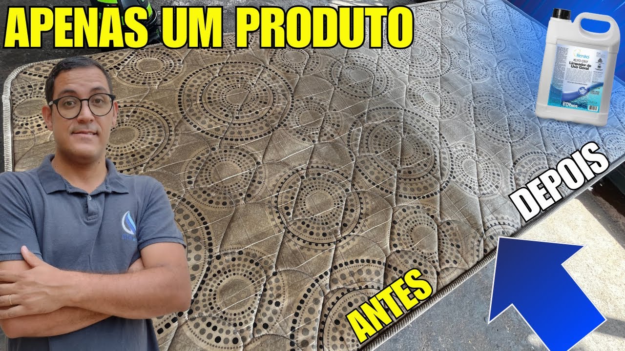 Como Fazer Higienização de Colchão MUITO SUJO com Apenas 1 PRODUTO