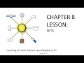 Learning IoT with Python and Raspberry Pi: sets in Python Lesson