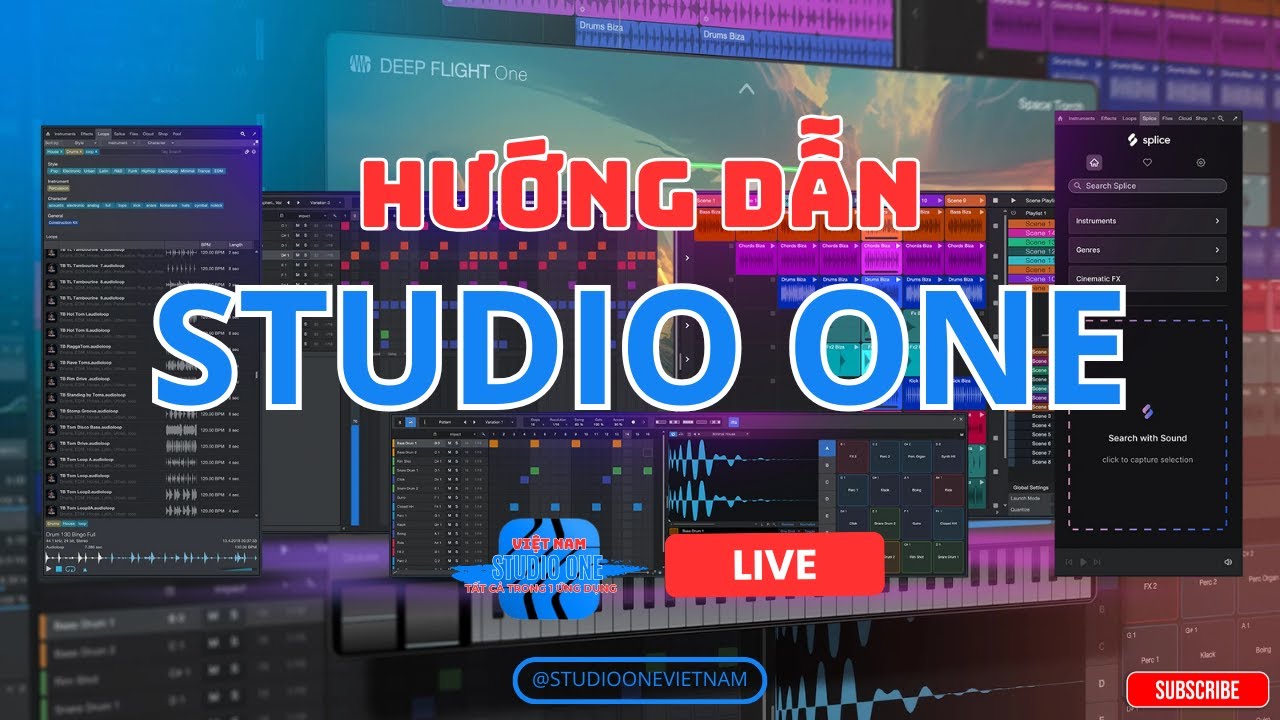 LIVE HƯỚNG DẪN STUDIO ONE: TÌM HIỂU PROJECT MẪU CÓ GÌ ?