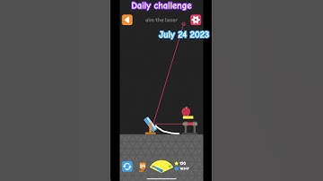 Squiggle drop - daily challenge July 24 2023 | aim the laser #squiggledrop #applearcade