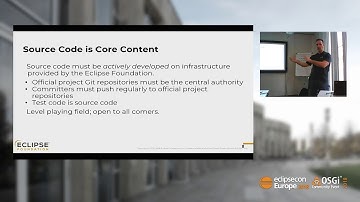 The Eclipse Development Process for Committers | EclipseCon Europe 2018