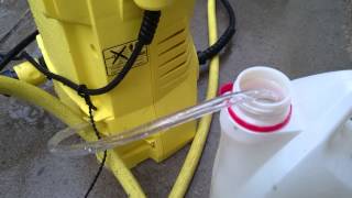 Karcher k2 detergent suction.