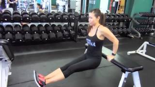 Download Lagu Tricep Dips - Hands on Bench/Feet on Floor, Bodyweight MP3