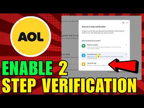 How To Enable 2-Step Verification On AOL (2026) (Quick And Easy Guide)