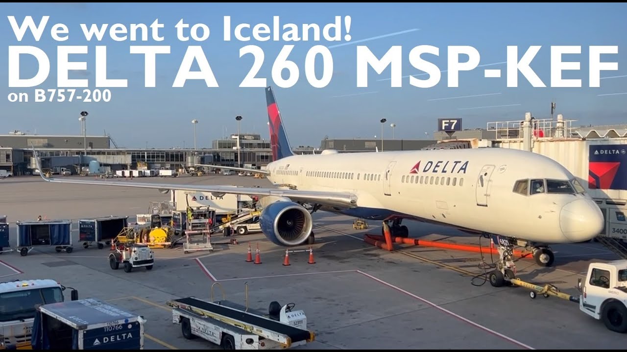 Fulfilling out Travel Bucketlist in Iceland | DL 260 MSP-KEF on B757-200 on Economy