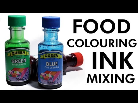 Food Colouring Ink Mixing Actually Works