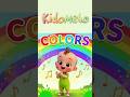 Rainbow Colors Song FAST 🌈⚡ | Learn Colors in Seconds 👶🎶 | Kidomelo TV #Shorts