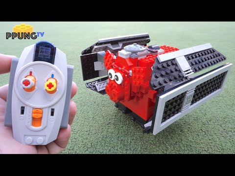 LEGO Pig Star Wars - RC motorized 40155 &amp; 8017 Darth Vader&#39;s Tie Fighter by 뿡대디