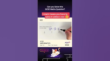 🚀 GCSE Maths (2022 AQA Higher Paper 1) Q2 Solved in 20s 😎🔥 #gcse #maths #examtips