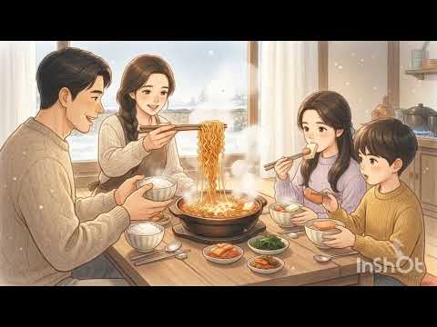 The First Snow ❄️ | A Little Boy’s Winter Morning | Cozy Korean Village Life