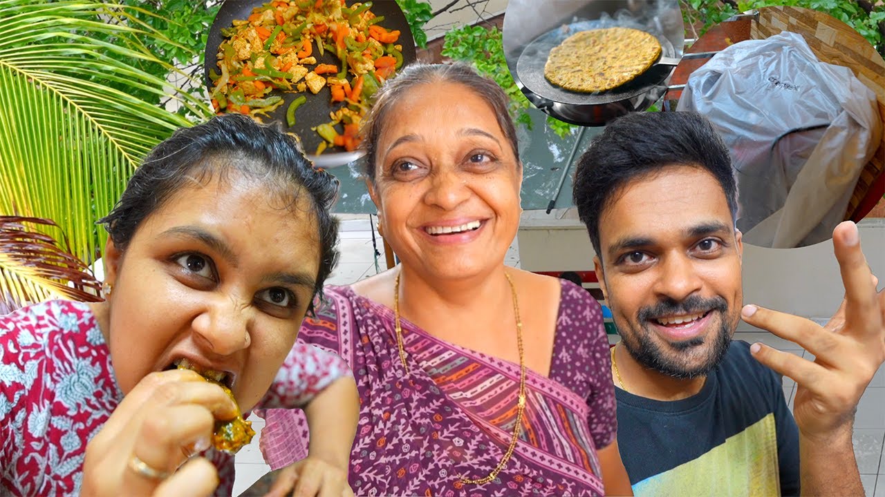 Surat mein baarish ke baad ghar ki safai aur mummy ne chappal ko raincoat pehnaya !