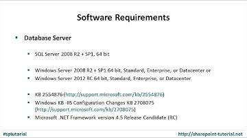 Install SharePoint 2013   Part 1 Software and Hardware Requirements