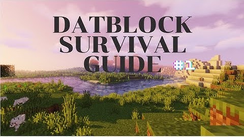 DatBlock Survival Guide For Beginners Basic Commands