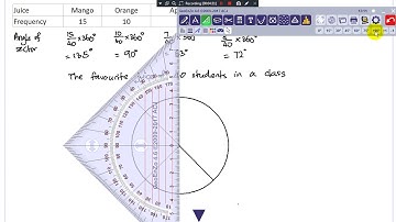 KSSM Form 1 Chapter 12 Data Handling (How to construct a pie chart)