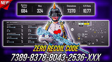 Bgmi Sensitivity Settings 🔥2025 Zero Recoil Sensitivity Code in Bgmi/Pubg | Bgmi 4.0 sensitivity