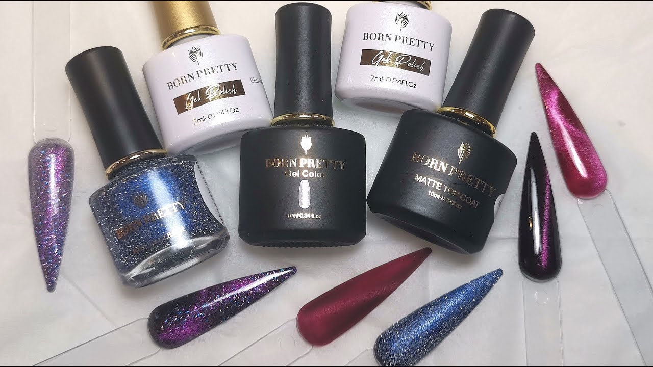 REVIEW Born Pretty Cat Eye Gel Polish Review and Swatches YouTube