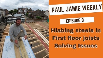 Paul Jamie weekly 8, Builder Blog, Construction, Installing first floor joists