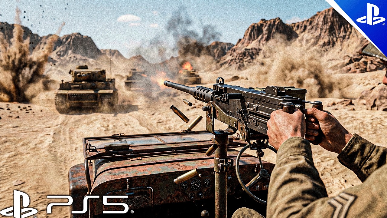 Спасаясь бегством: нас преследуют немецкие бронемашины — реалистичный геймплей Battlefield — PS5