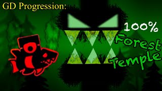 FOREST TEMPLE 100%! New Hardest ( GD Progression Part 1)