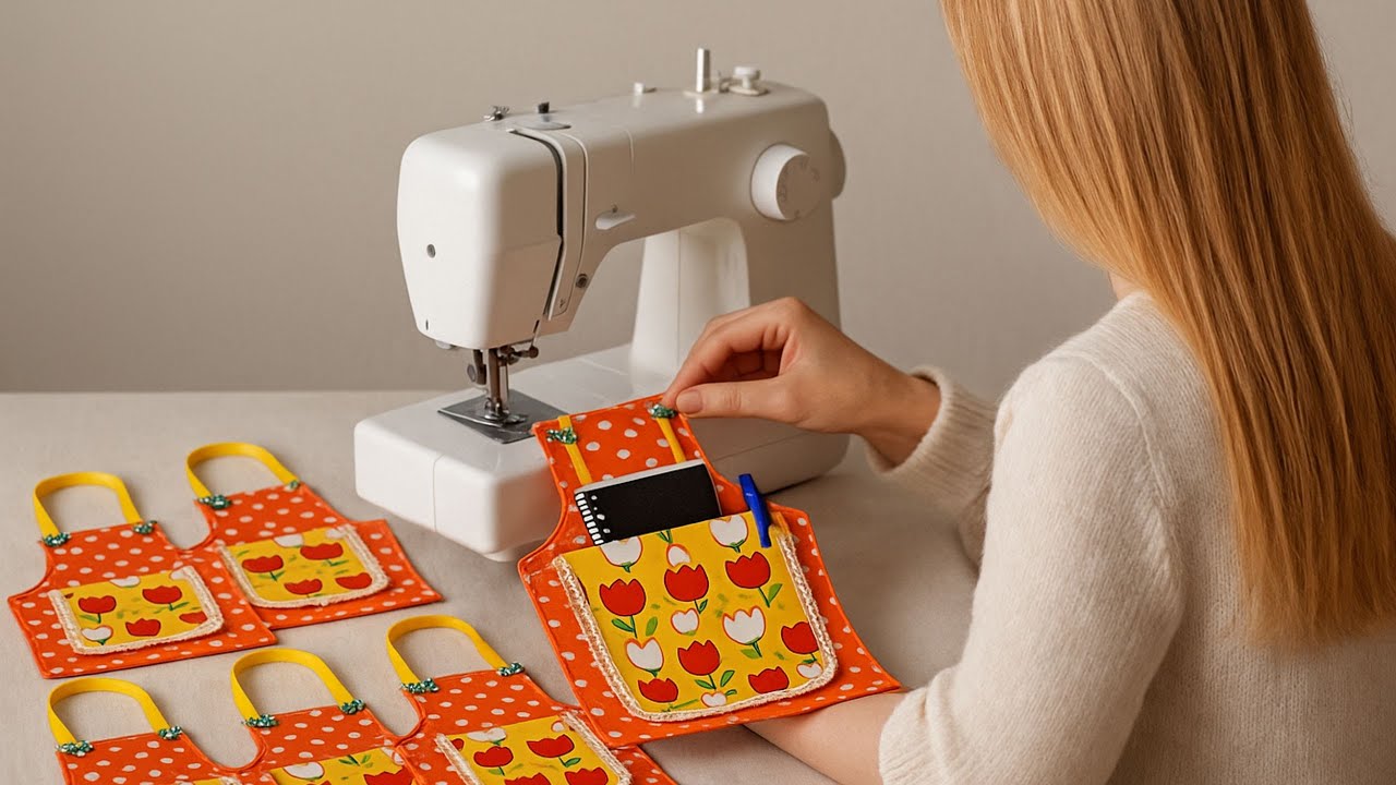 SURPRISE SOMEONE WITH THIS GIFT/ORGANIZER APRON FOR YOUR KITCHEN