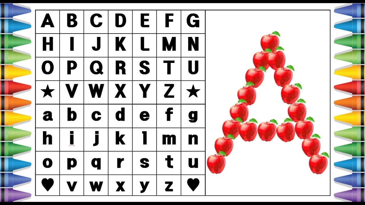 [알파벳 놀이] 유아와 어린이를 위한 ABCD 대문자 A부터 Z까지 따라 쓰기 | Kids Alphabet A to Z ...