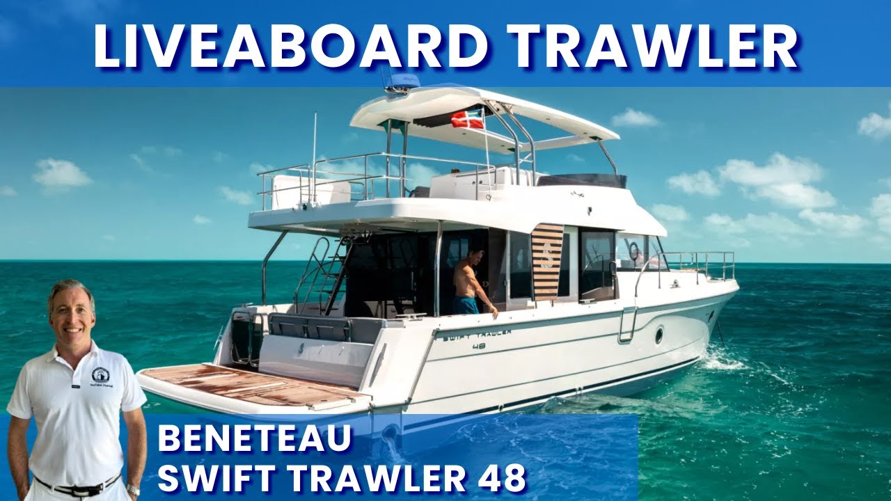 Идеальный вариант для проживания пары на борту - обзор траулера Beneteau Swift 48.