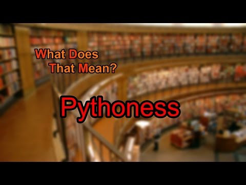 What does Pythoness mean?