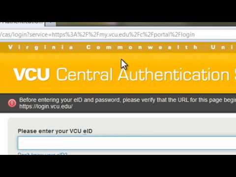 Setting your VCU eID and Password