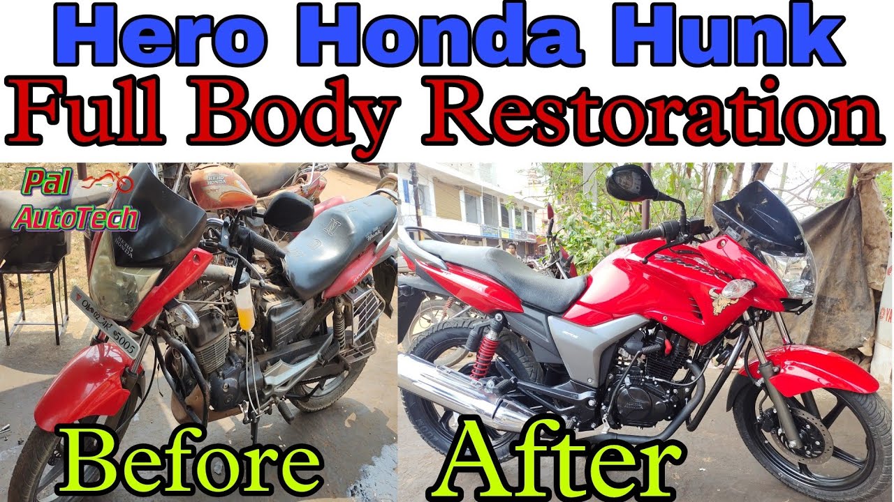 Hero Honda Hunk Full Body Restoration||एक 12 साल पुरानी गाड़ी को हमने बिलकुल नया जैसा बनाया दिया