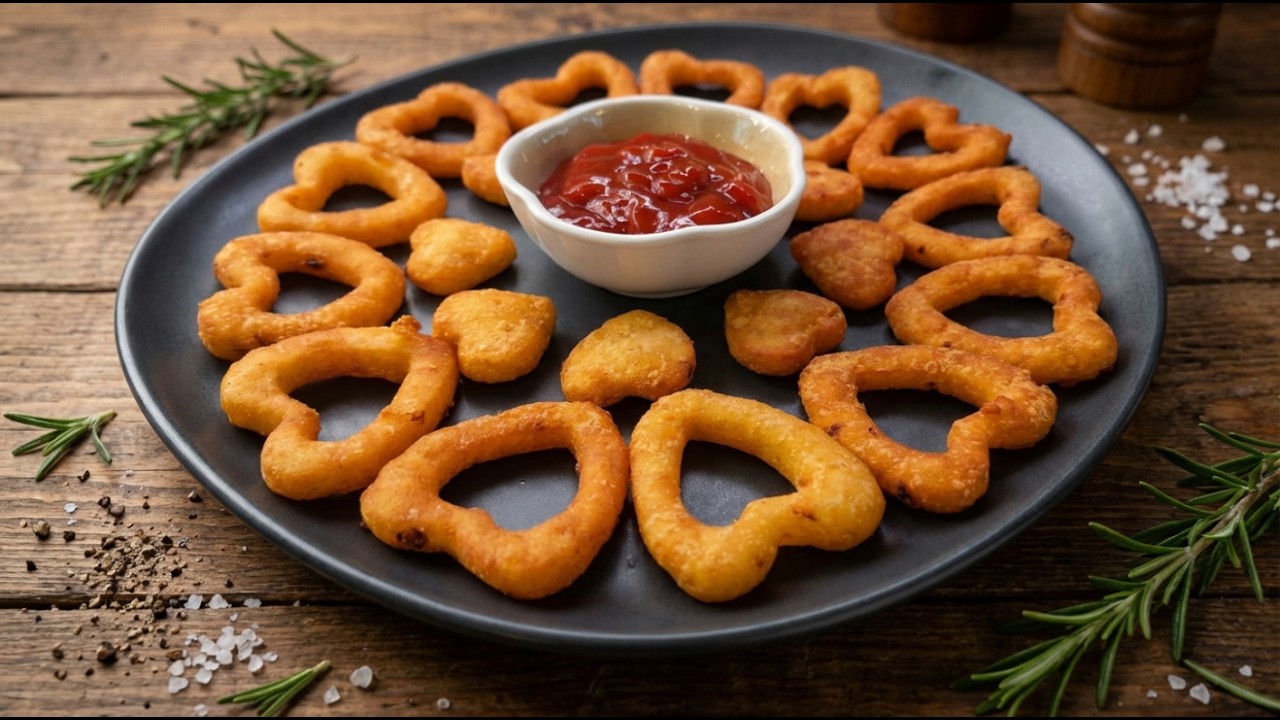 Kartoffel-Herzen ❤️ | Knuspriger Snack mit Wow-Effekt! ❤️❤️❤️