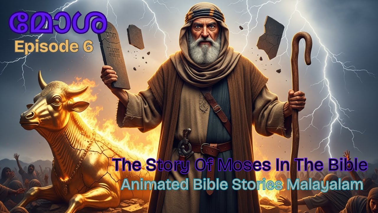 മോശയും 10 കല്പനകളും|  Moses Bible Story | Episode 6 |  Bible Stories Malayalam